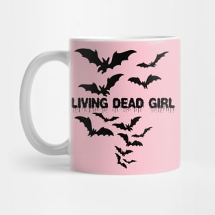 Living Dead Girl Gothic Vampire Twilight Grunge Punk Post Bats Wings Mug